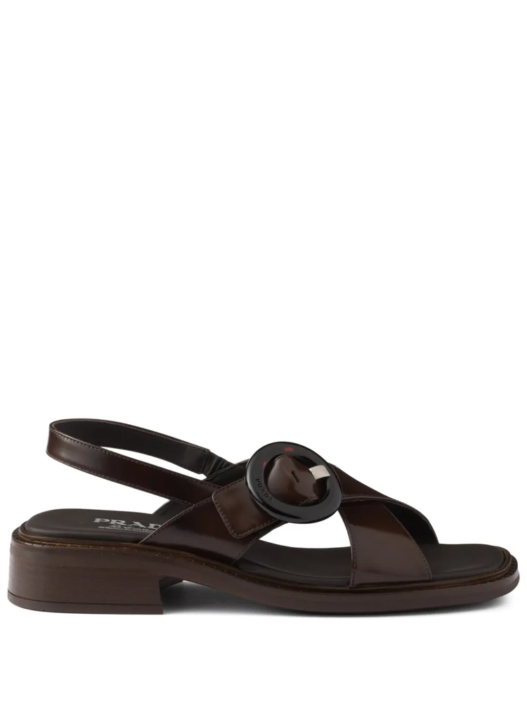 buckled sandals