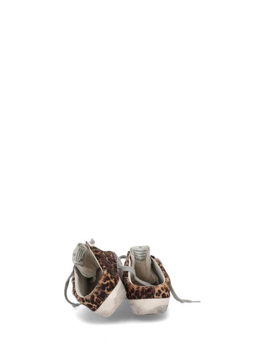 SUPER-STAR SABOT LEOPARD HORSY UPPER SUEDE TOE LEATHER STAR