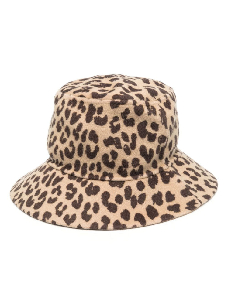 PAROSH animal-print wool bucket hat