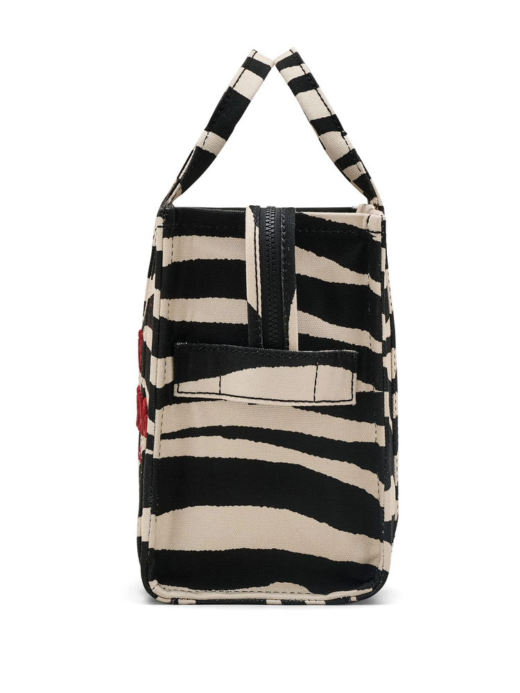 Zebra-print tote bag