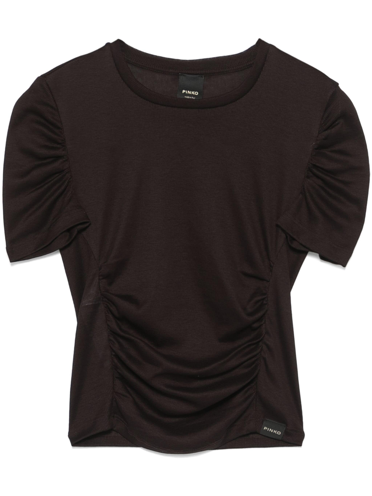 Martello ruched-detailing T-shirt