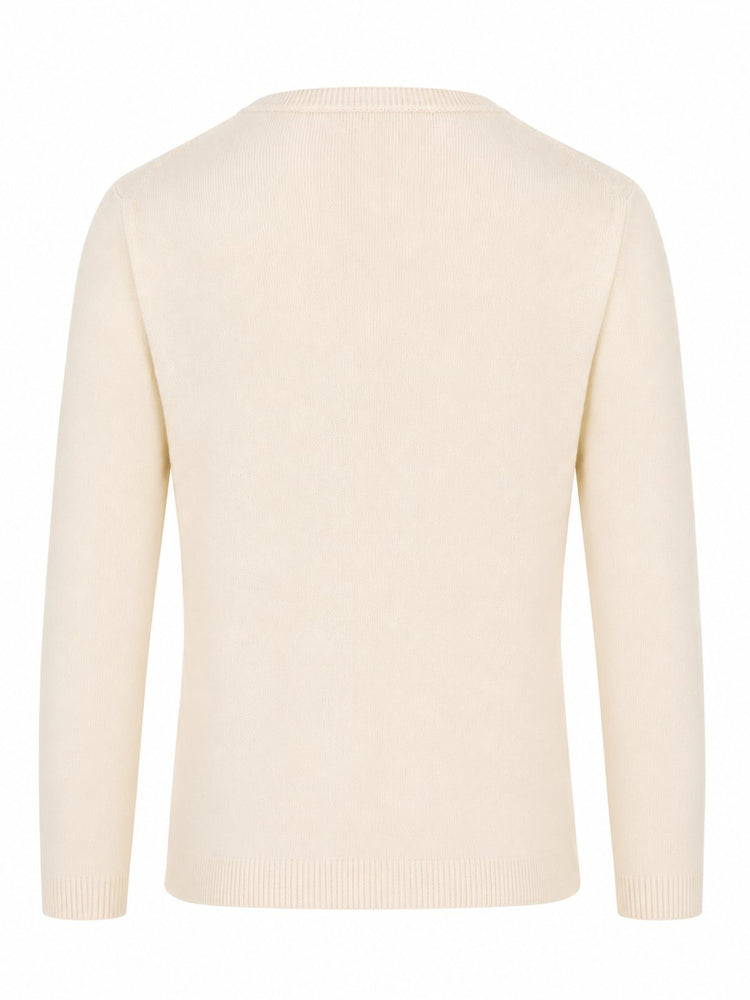 LA ROSE maglia 3/4 cashmere beige chiaro