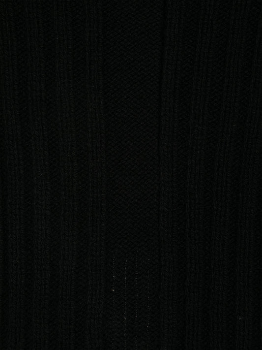 ribbed-knit tube scarf