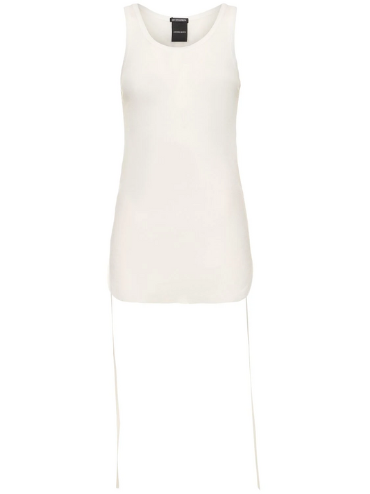MARA WRINKLED CROPPED TANK TOP LIGHT COTTON RIB