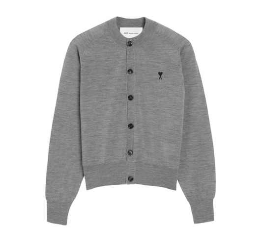 CARDIGAN COL ROND AVEC AMI DE COEUR CONTRASTE