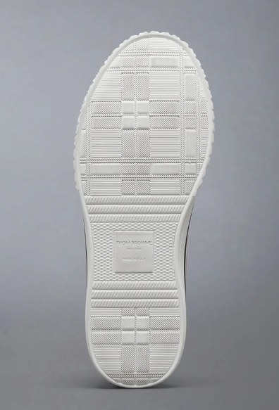 COLLEGIATE LOW TOP TRAINER W/ TARTAN TREAD SOLE IN ORGANIC CANVAS