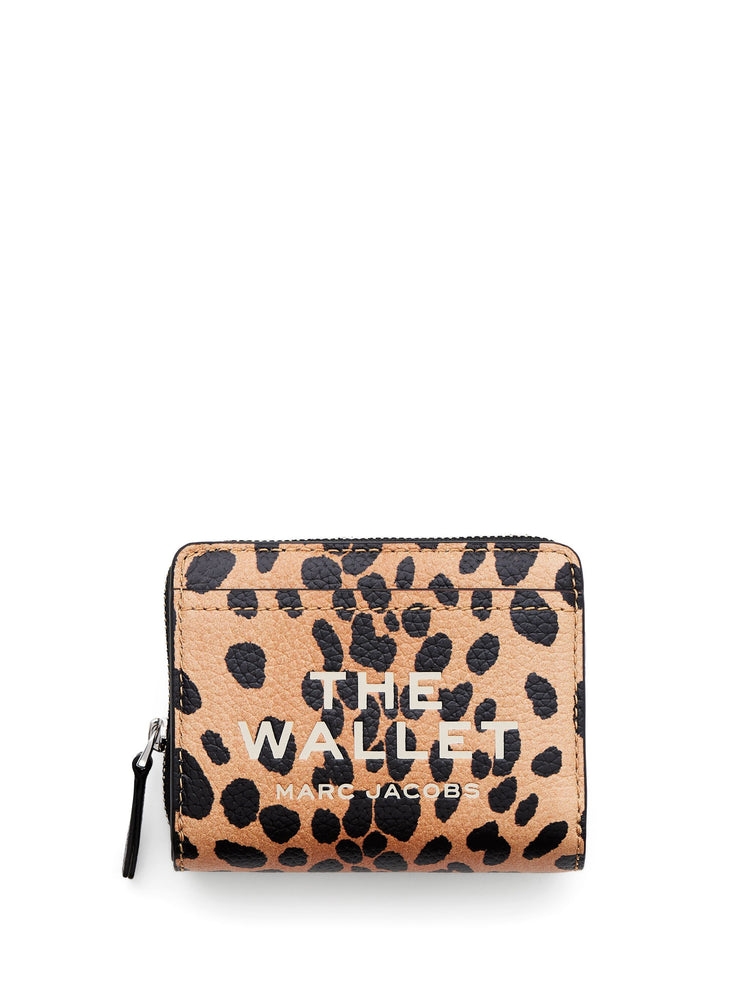 The Cheetah Leather Mini compact wallet