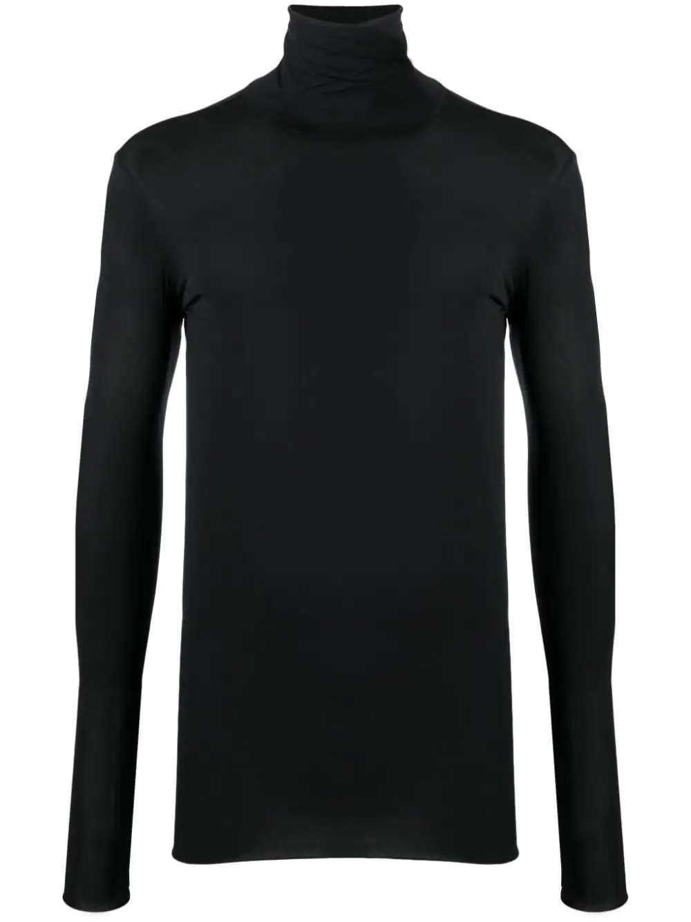 high-neck long-sleeve T-shirt