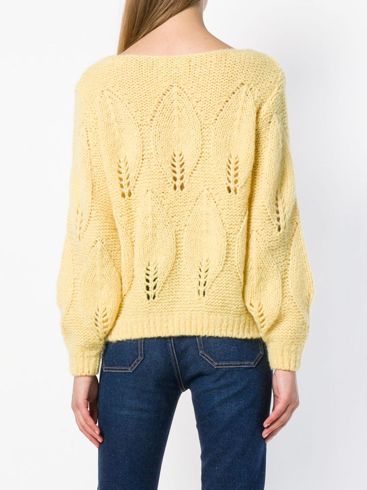 M.I.H. Lacey leaf knit sweater