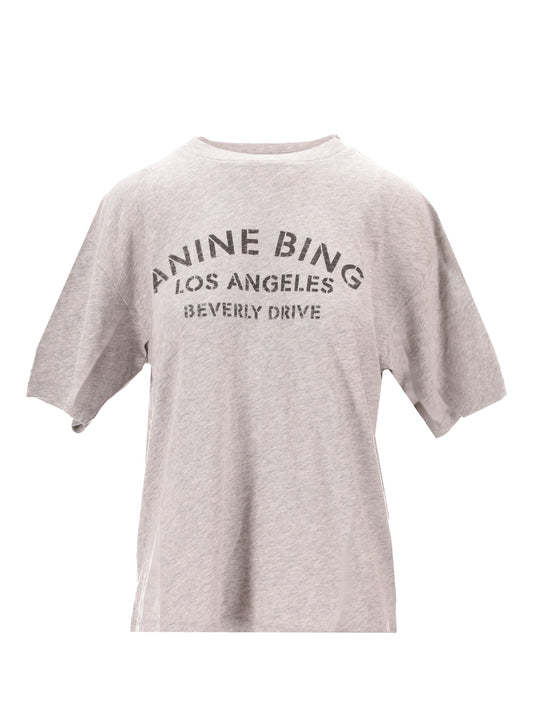 COHEN TEE LOS ANGELES STENCIL - MEDIUM HEATHER GREY