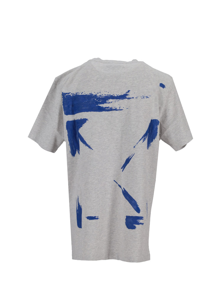 BRUSH ARROW SLIM S/S TEE GREY MELANGE -