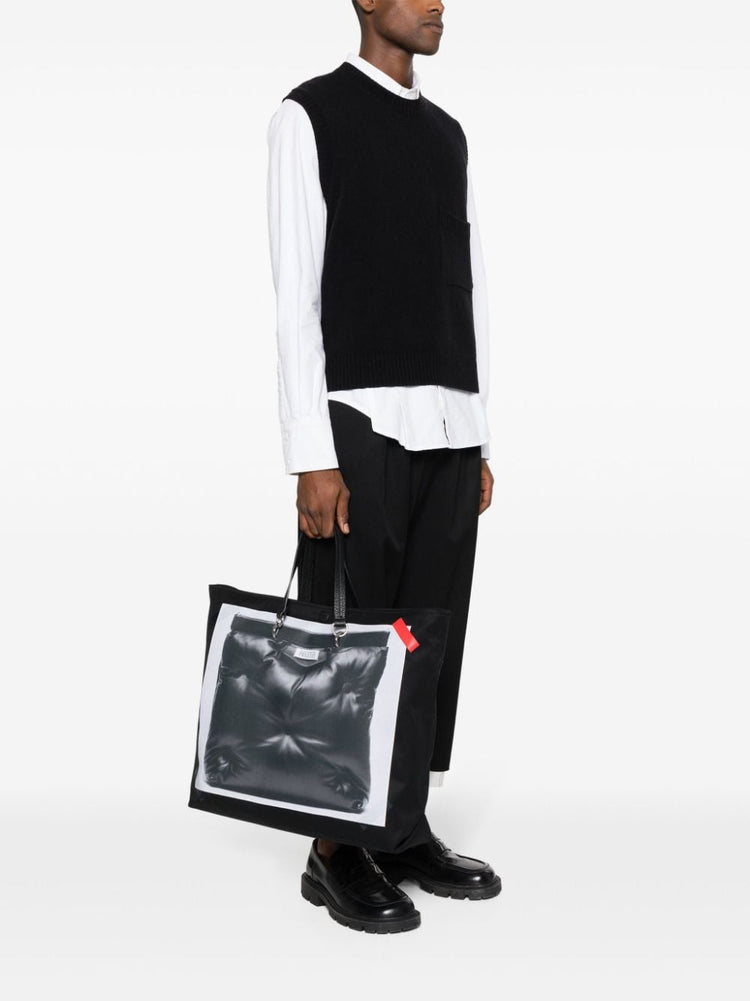 Glam Slam trompe loeil-print tote bag