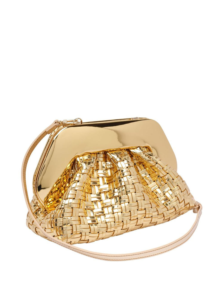 Tia Weaved Laminated shoulder bag