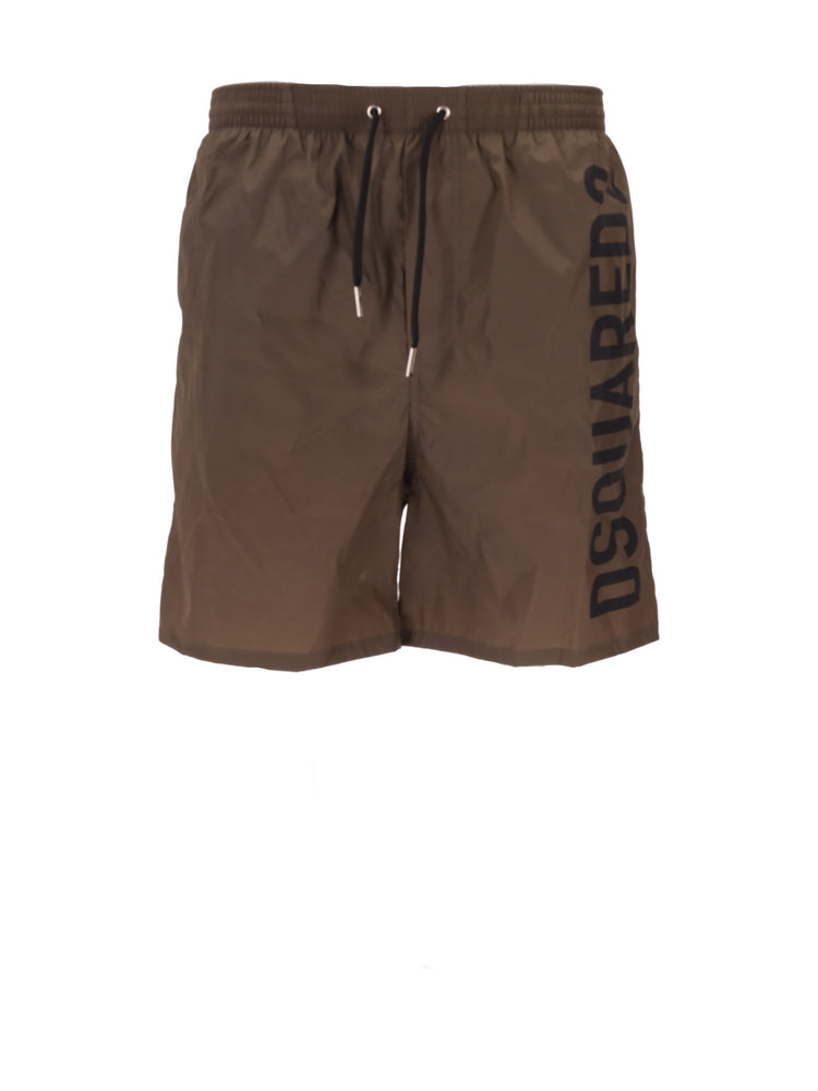 logo-print swim shorts