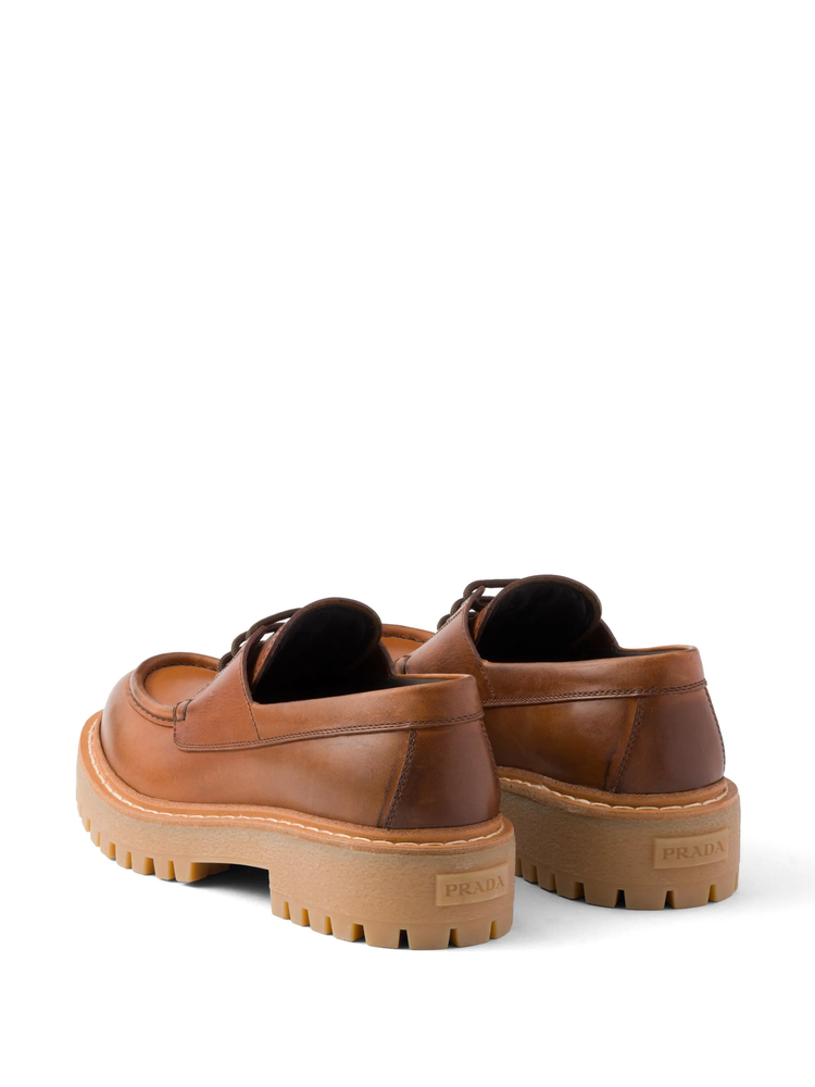 45mm lace-up leather loafers