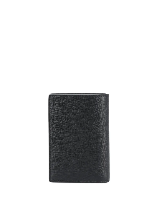 logo embossed credit card wallet