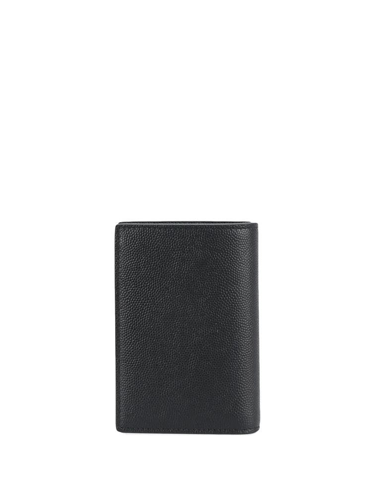 logo embossed credit card wallet