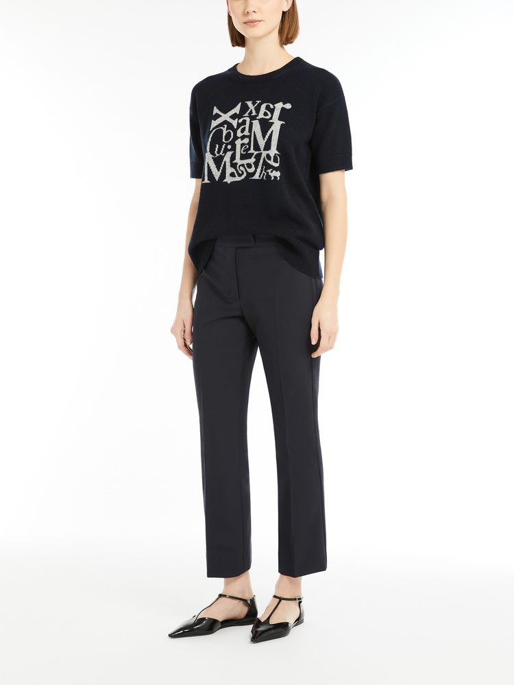 Fatina slim-fit stretch cotton and viscose trousers