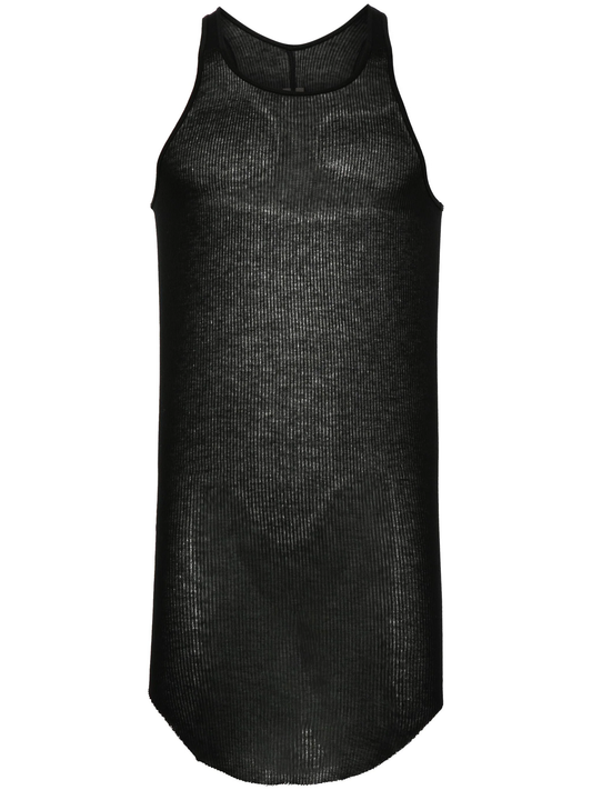 basic fine-ribbed tank top