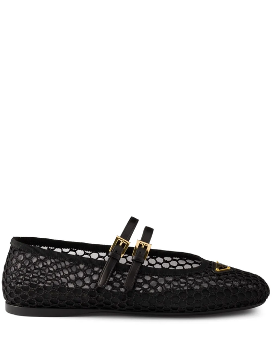 mesh ballerina shoes