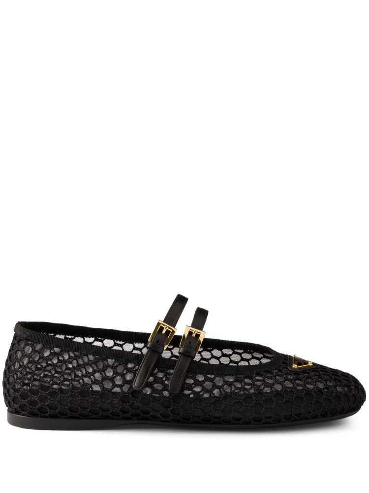 mesh ballerina shoes