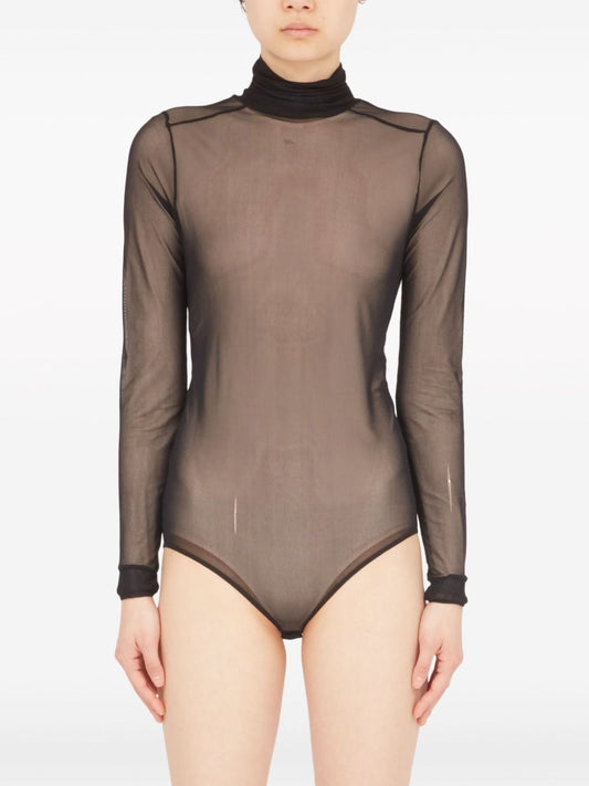 four-stitch sheer bodysuit