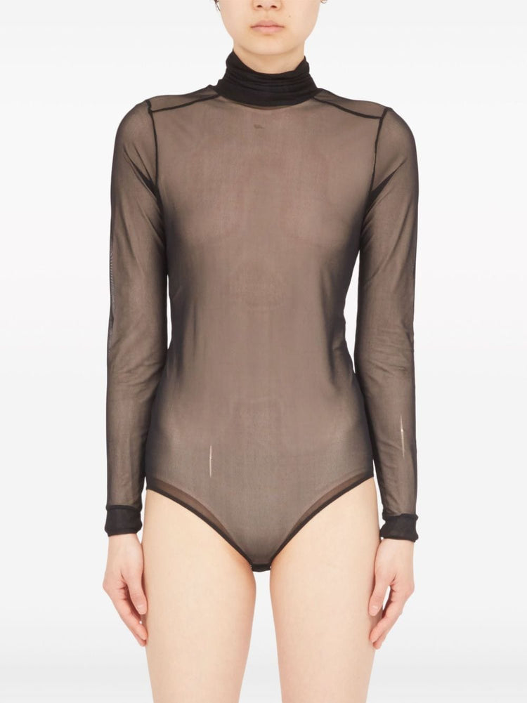 four-stitch sheer bodysuit