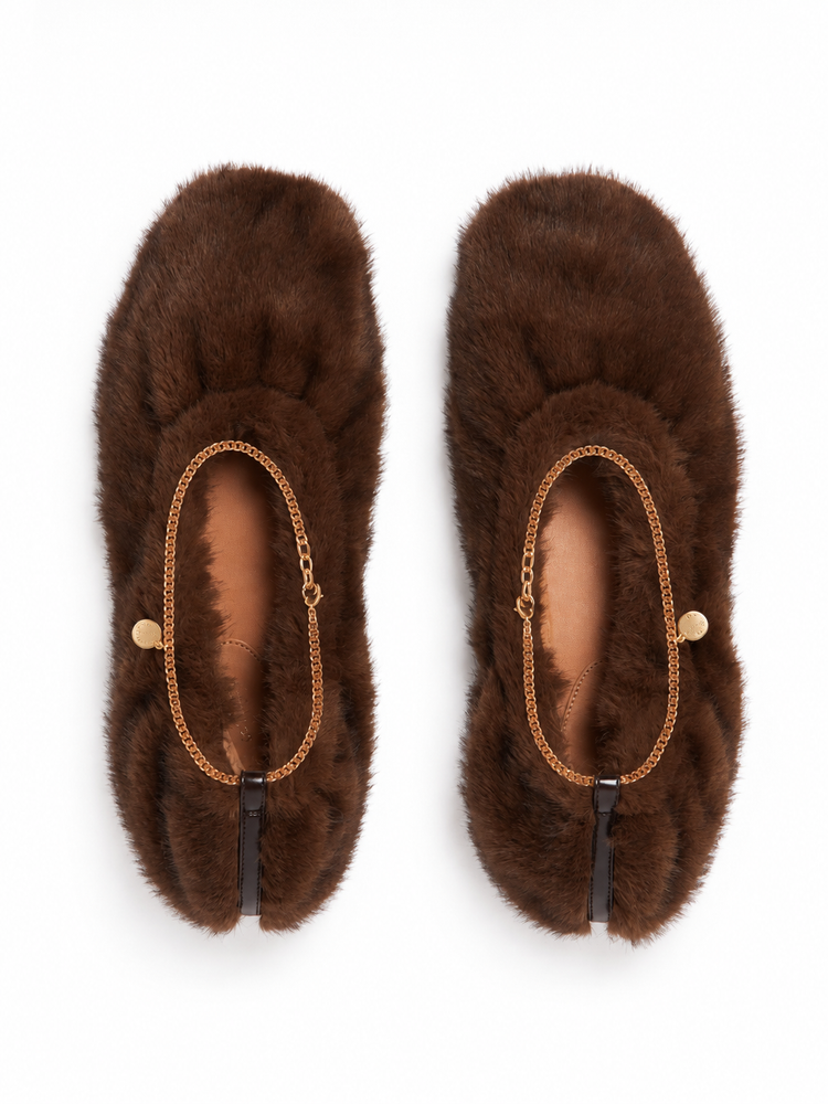 BALLERINA FFF MINK PLUSH FABRI