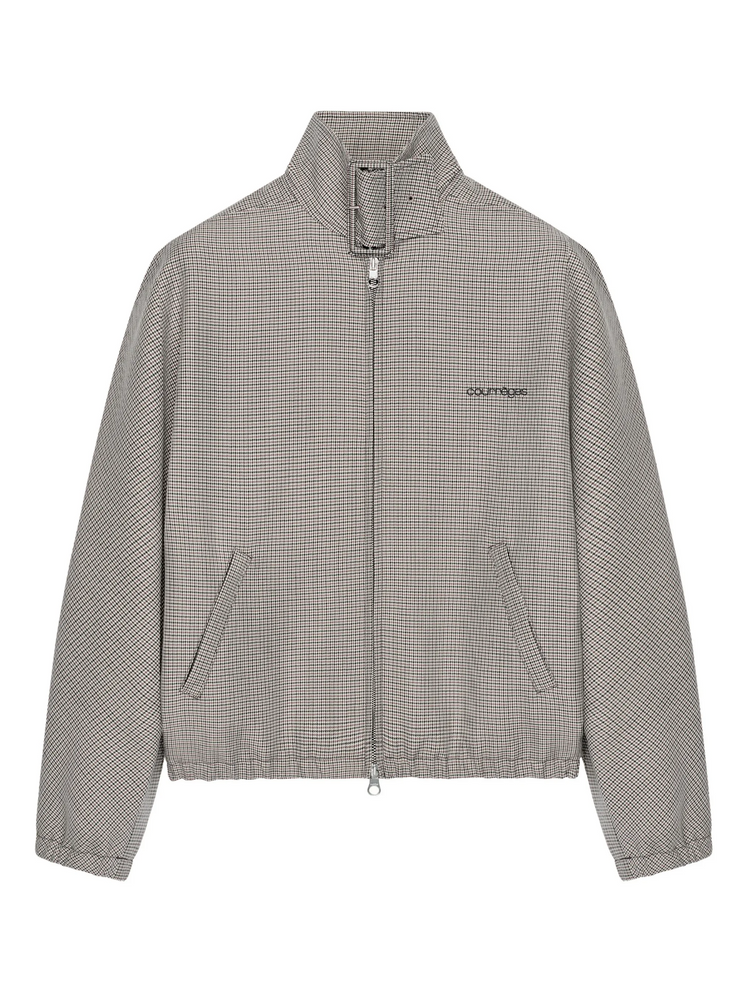 BOMBER JACKET BUCKLE HOUNDSTOOTH