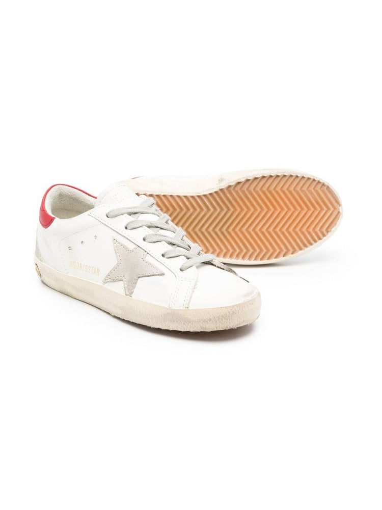 GOLDEN GOOSE YOUNG super-star leather upper and heel suede