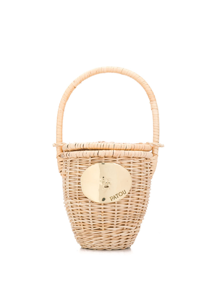 wicker bucket bag