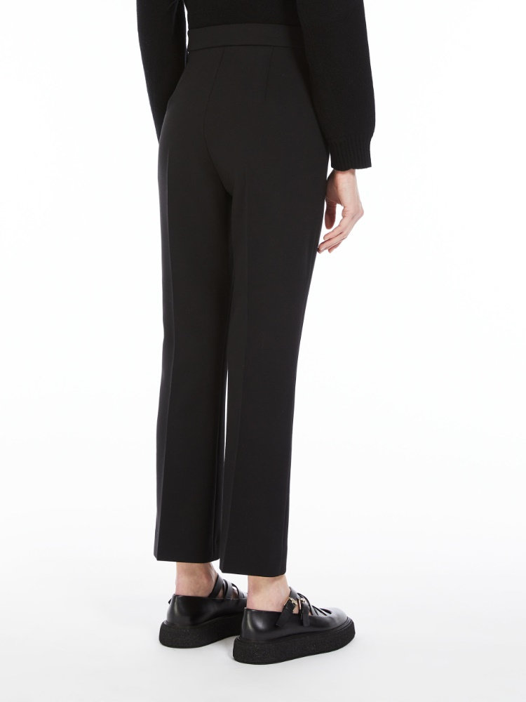 Nepeta ankle-length trousers in wool crepe