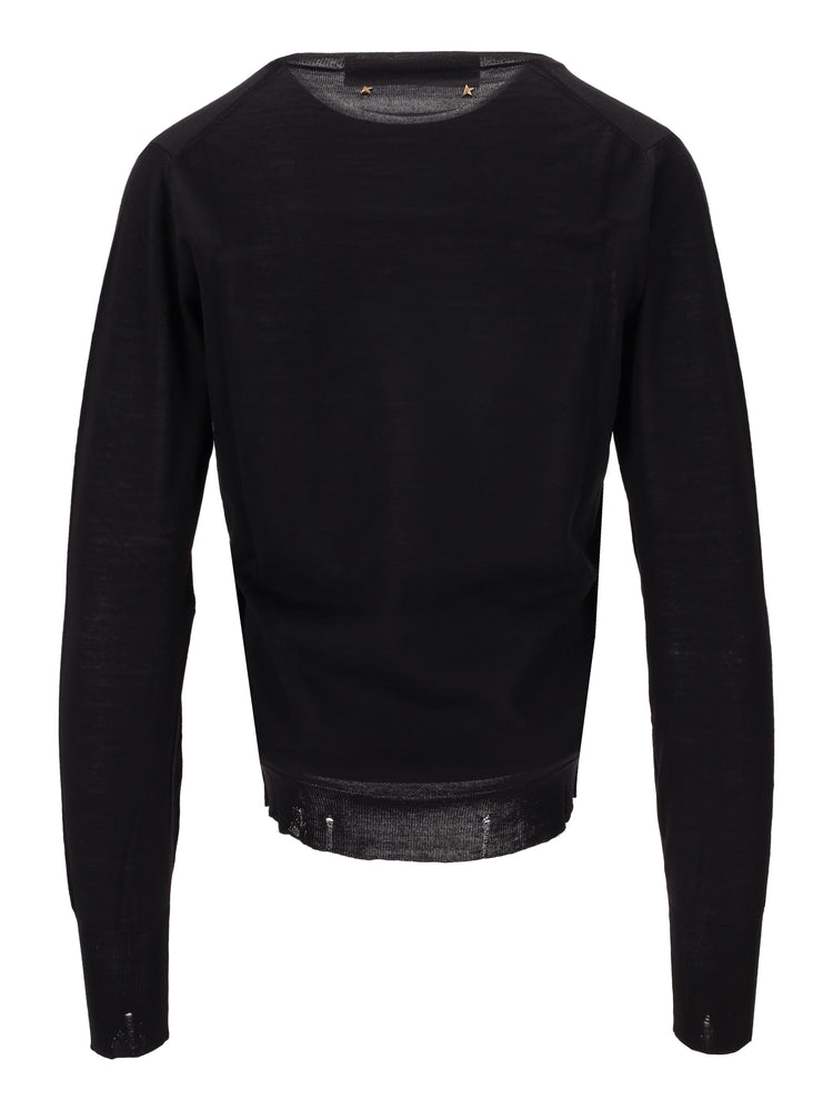 GOLDEN W'S REGULAR KNIT CREW NECK LIGHT WOOL MERINO