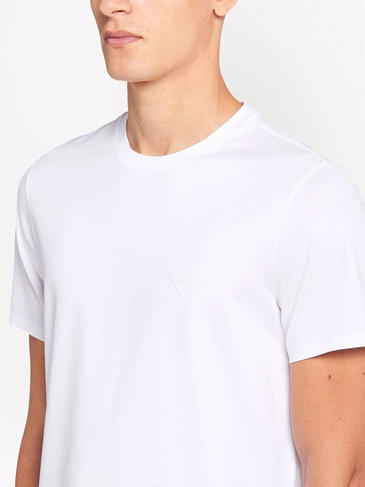 logo-embroidered cotton T-shirt