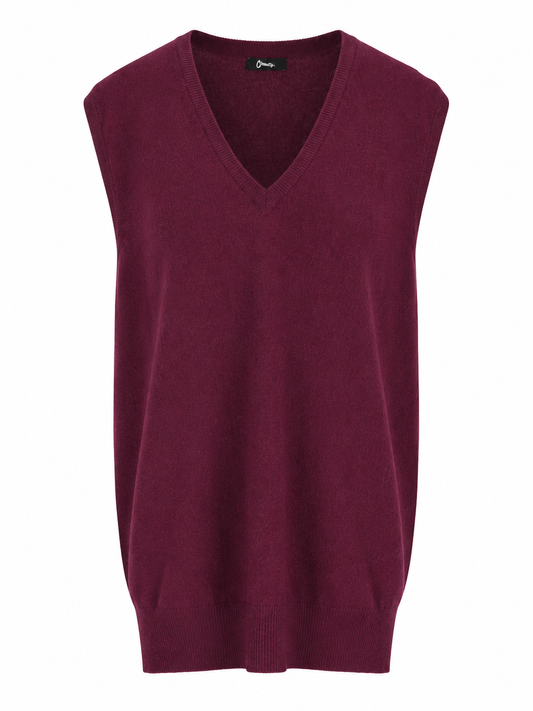 LA ROSE knitwear gilet oversize grigio