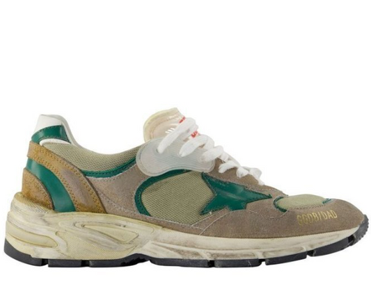 RUNNING DAD NEW NYLON AND LEATHER UPPER SUEDE TOE AND SPUR LEATHER STAR AND HEEL