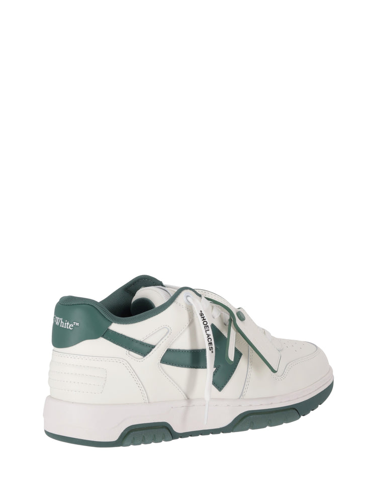 OUT OF OFFICE CALF LEATHER WHITE - GREEN