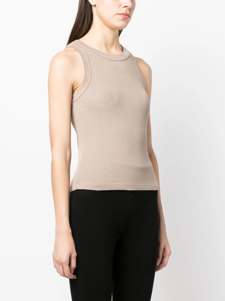 sleeveless ribbed top