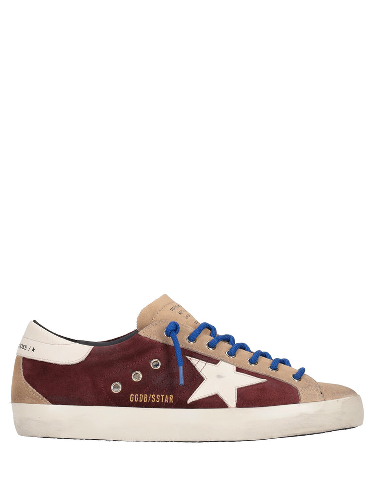 SUPER STAR SUEDE UPPER TOE TONGUE AND SPUR LEATHER STAR AND HEEL