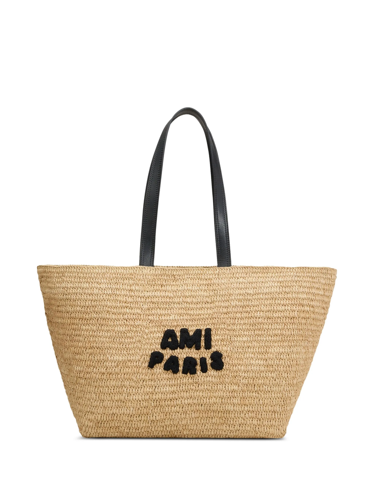 raffia tote bag