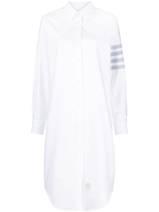 4-Bar cotton shirt dress