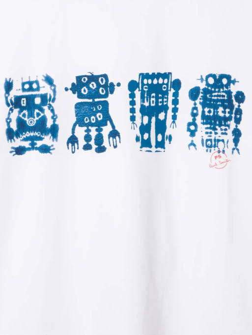 MENS SLIM FIT T SHIRT ROBOTS