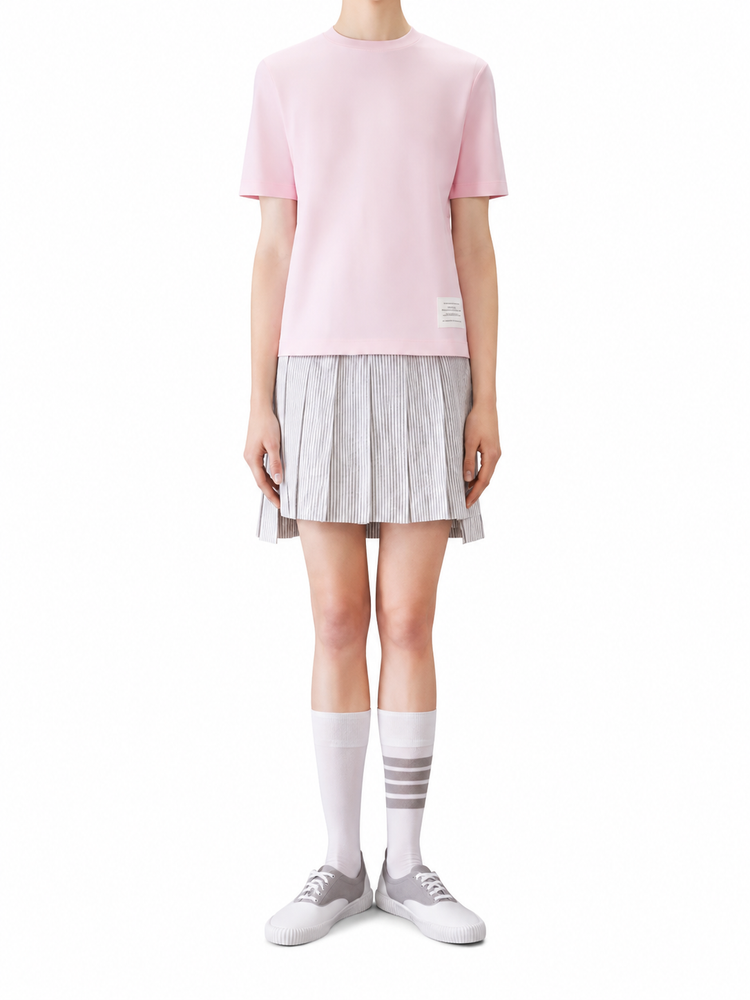 SHORT SLEEVE TEE W/ ENGINEERED 4 BAR STRIPE IN CLASSIC PIQUE