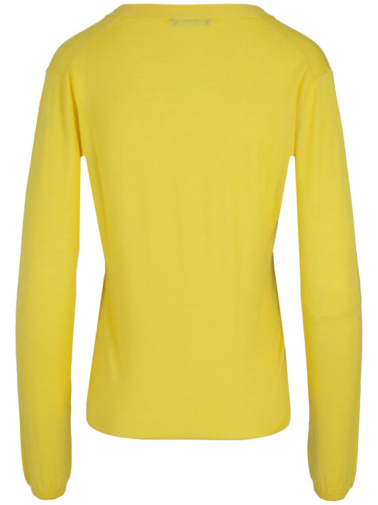 LA ROSE cashmere crop v-neck cardigan