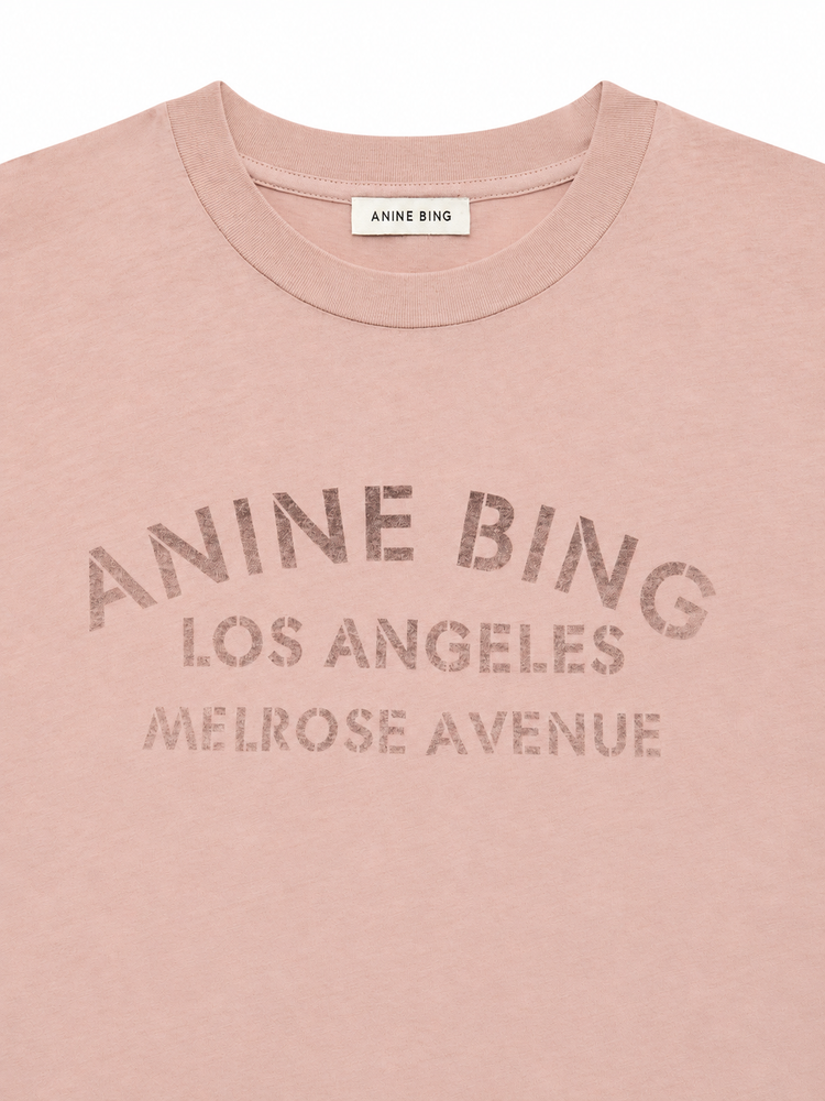 IVAN LONG SLEEVE MELROSE STENCIL - WASHED BLUSHED