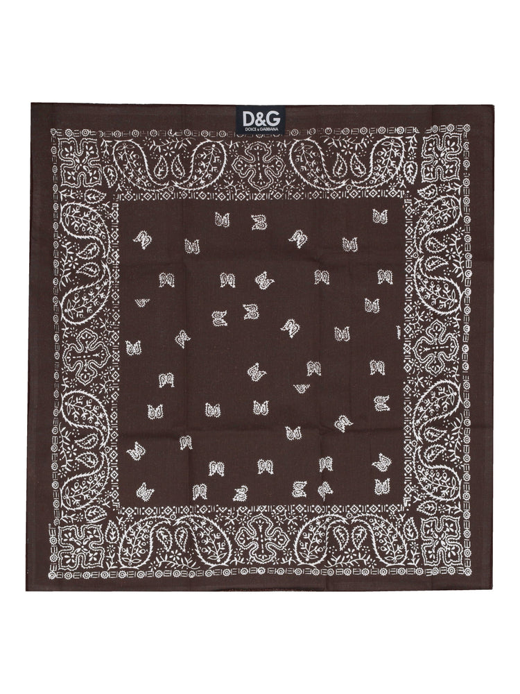 DOLCE&GABBANA paisley-print square scarf