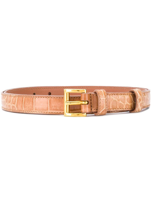 PRADA Embossed slim belt