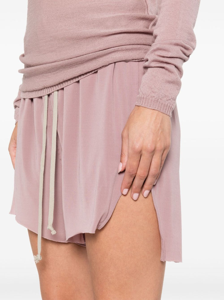 drawstring jersey shorts