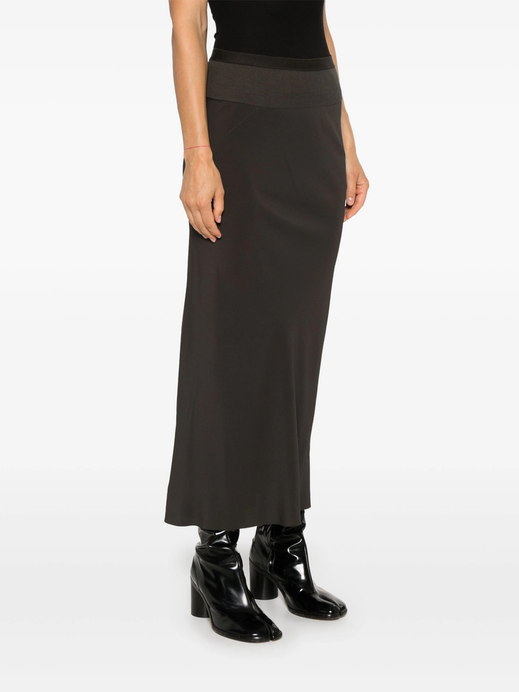 Calf Bias midi skirt