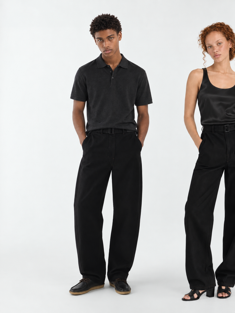 TWISTED BELTED PANTS